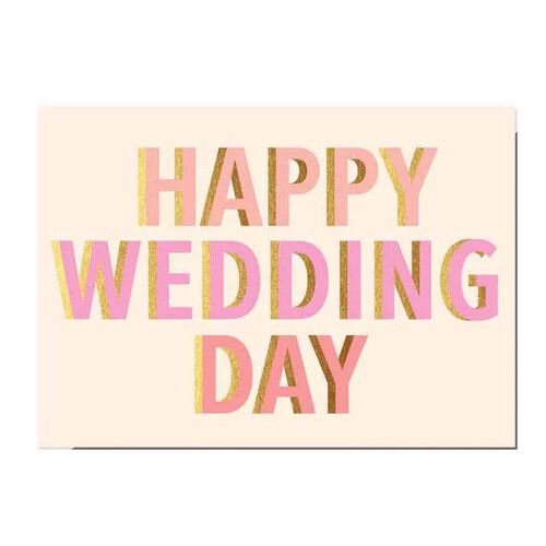 Elm Paper Happy Wedding Day Card