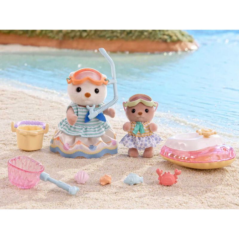 Sylvanian Families Sea Otter Sisters- Splashy Snorkel Set image number 3