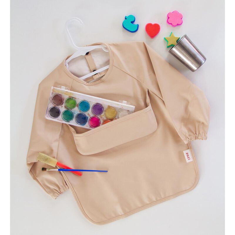 Zazi Sleeved Bib - Vanilla image number 1