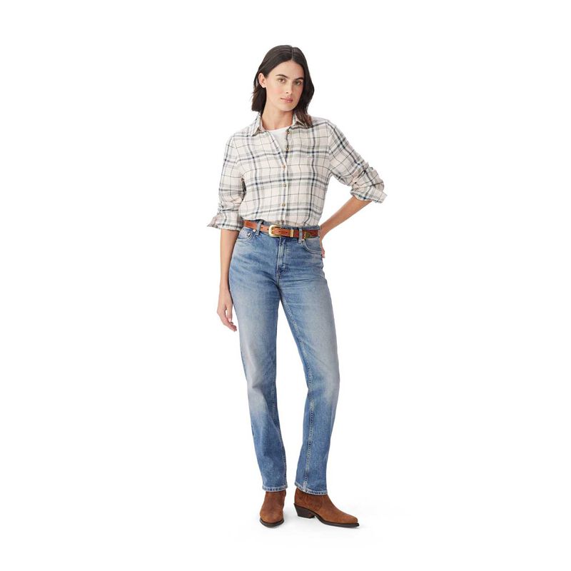R.M. Williams Olney Check Linen Shirt image number 3