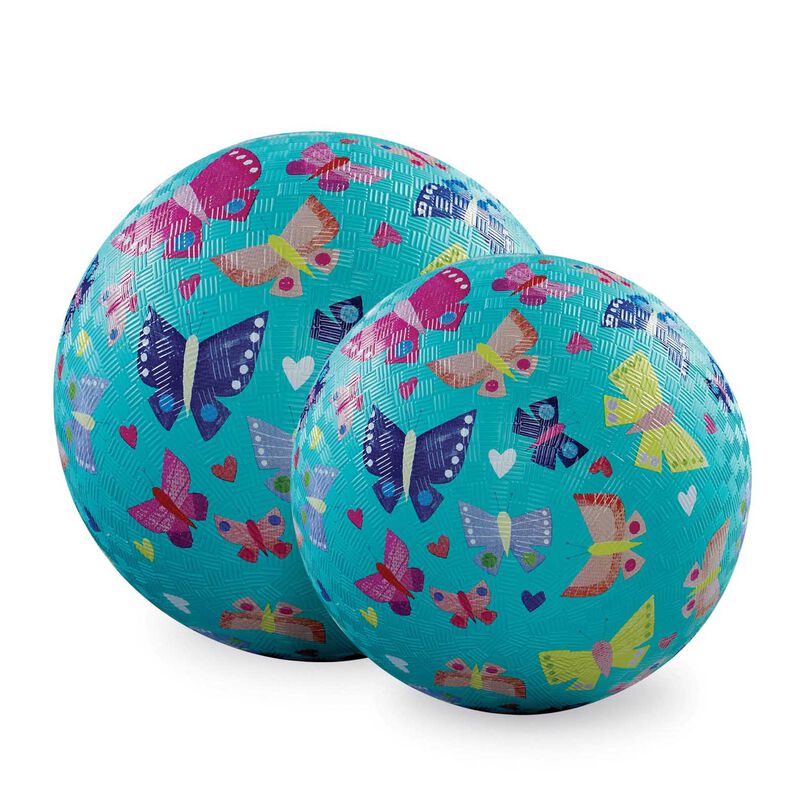 Crocodile Creek 5" Playground Ball - Butterfly Rainbow image number 2