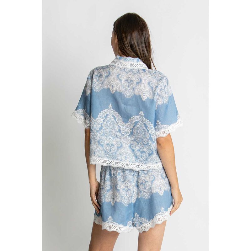 KACHEL Nivina Lace Trim Shirt image number 1