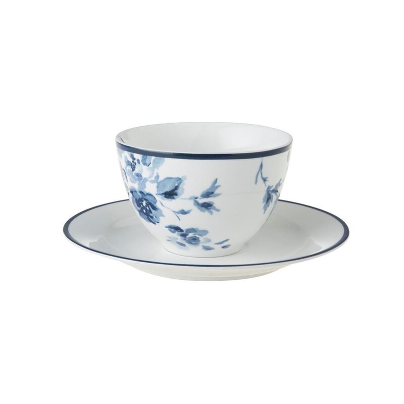 Laura Ashley Cappuccino Cup & Saucer China Rose image number 2