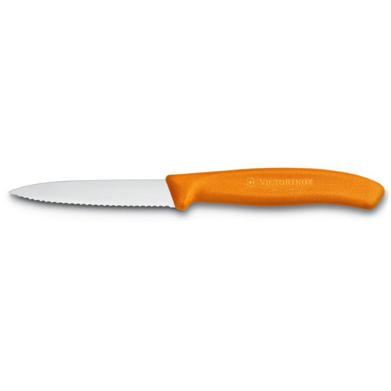 Victorinox Swiss Classic Paring Knife Serrated 8cm - Orange image number 0