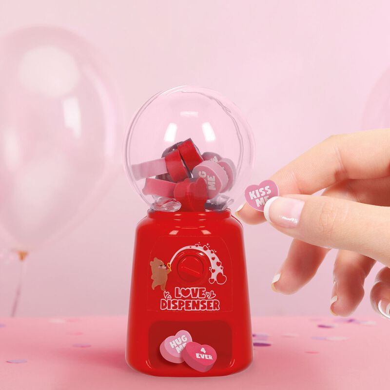 Legami Mini Eraser Dispenser - Love Dispenser image number 1