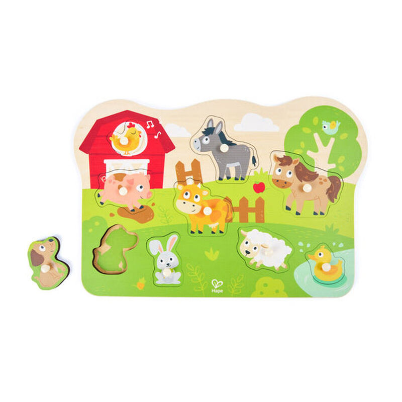 Hape Peg Puzzle - Farm Animals image number 3