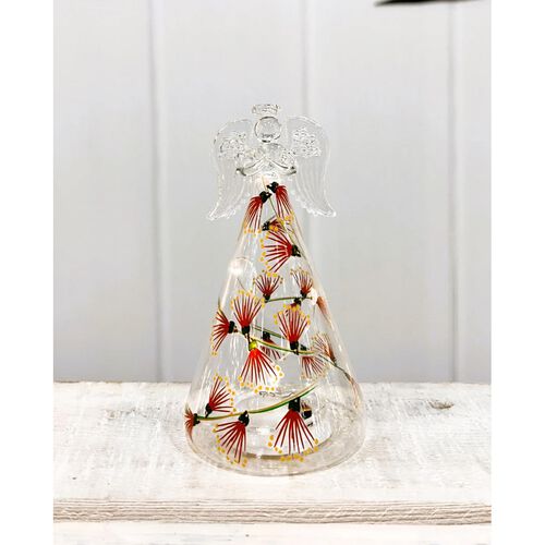 Stellar Haus Table Top Glass Cone Angel Pohutukawa 14cm