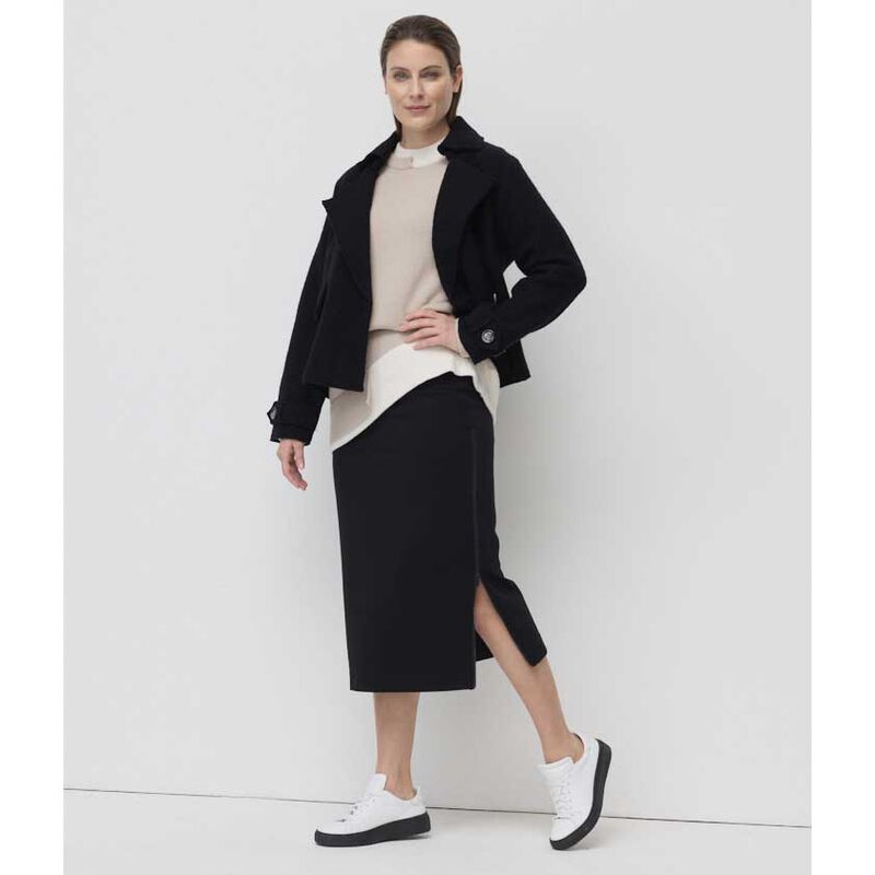 Marco Polo Cropped Boiled Wool Jacket image number 6