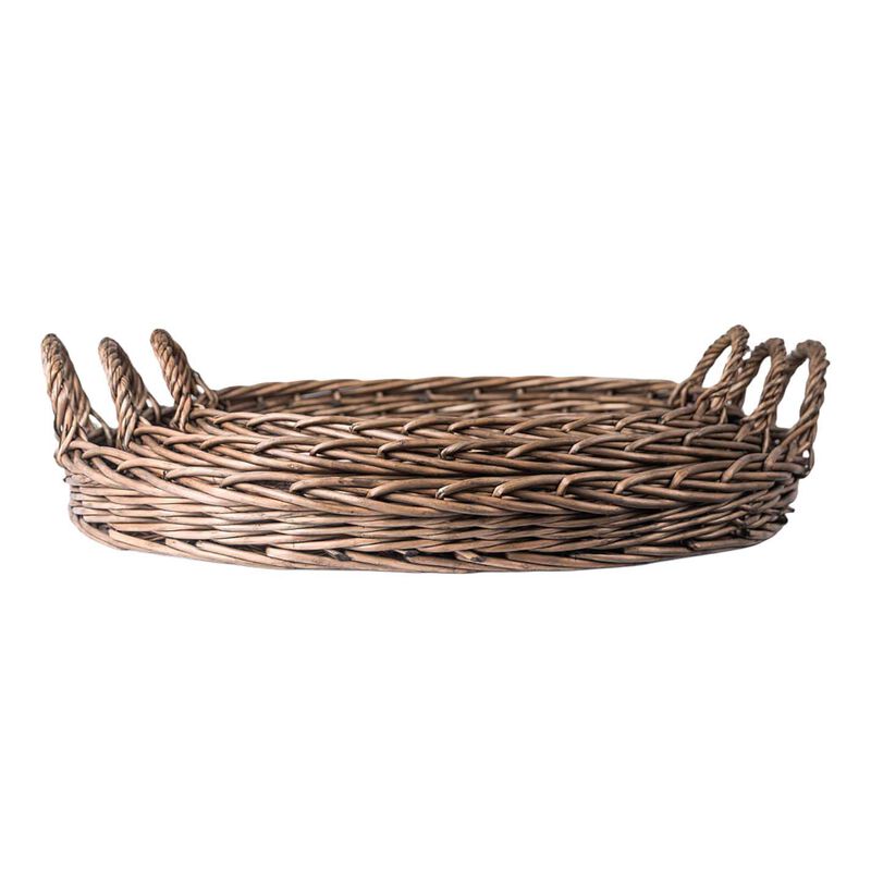 French Country Riviera Oval Wicker Tray Medium image number 0
