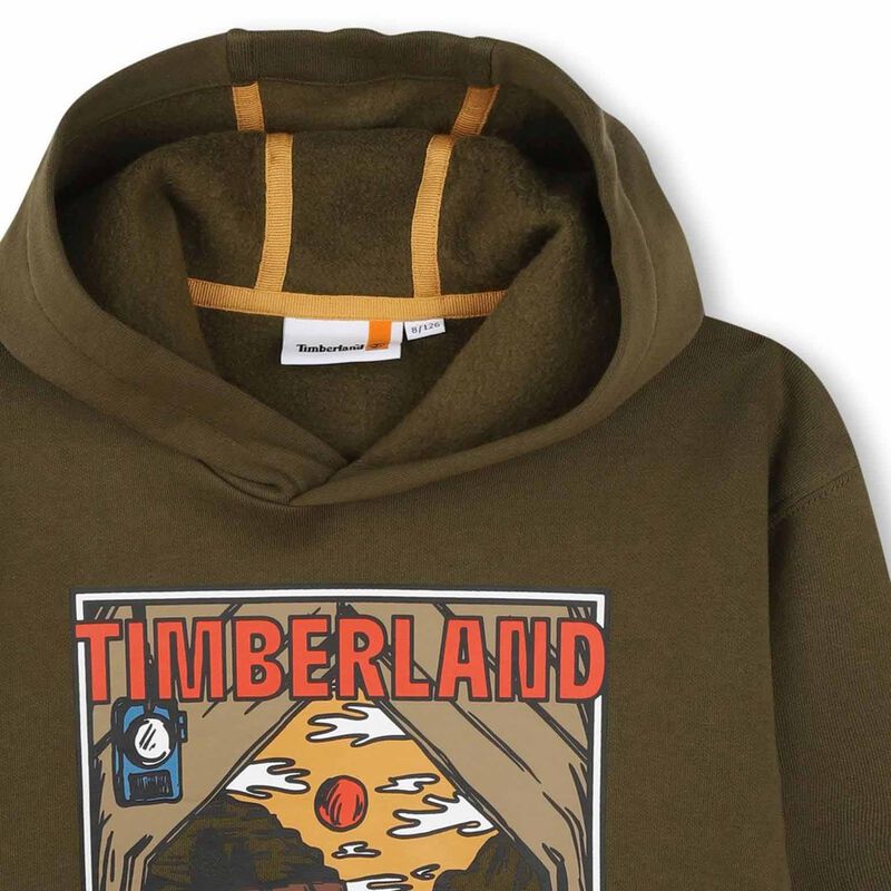 Timberland Framed Print Hooded Sweatshirt 10Y - 16Y image number 2