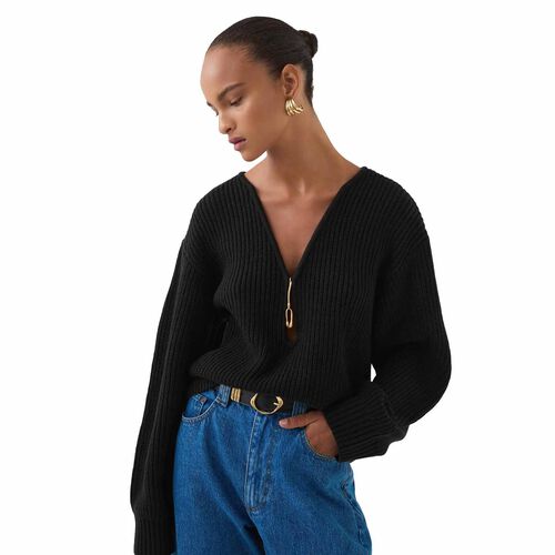 Aje Leona Keyhole Knit