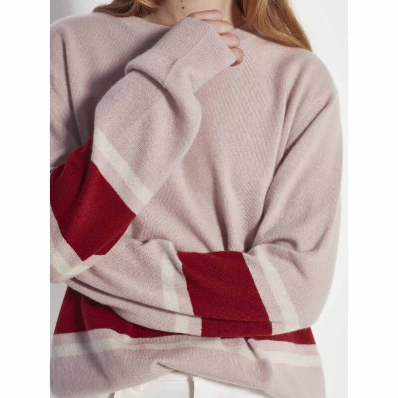 Juliette Hogan Stripe Crew Sweater image number 2