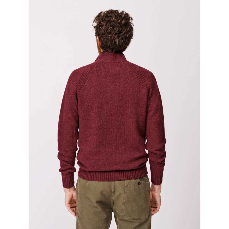 Aubin Pelham Lambswool Zip Neck image number 1