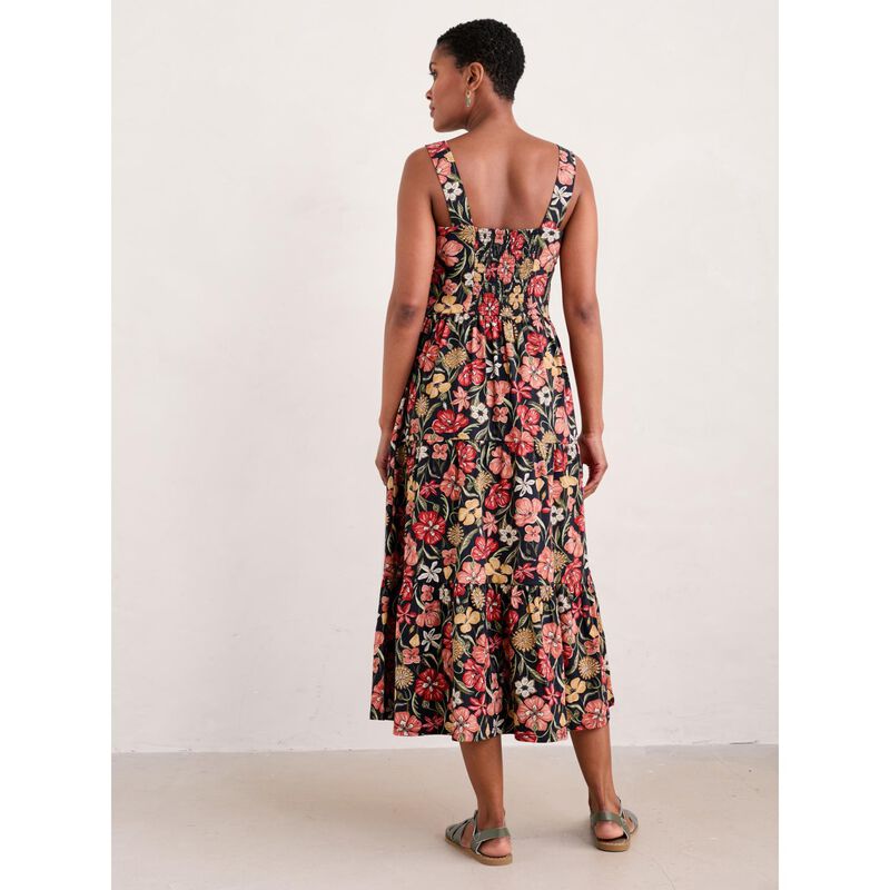 Seasalt Cornwall Deep Water Dress Folky Poppy Inkwell image number 1