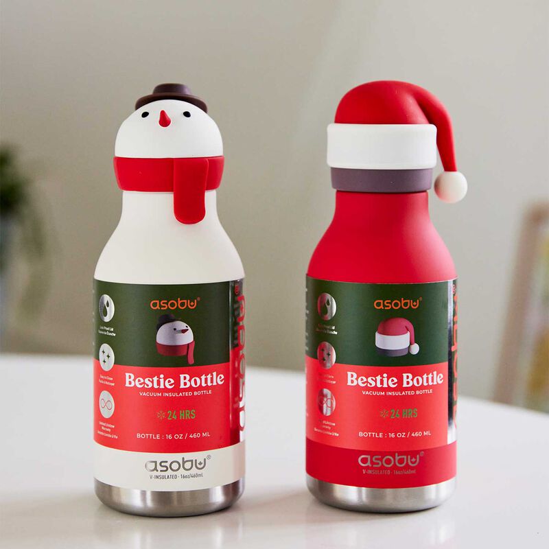 Asobu Bestie Bottle 460ml Snowman image number 1
