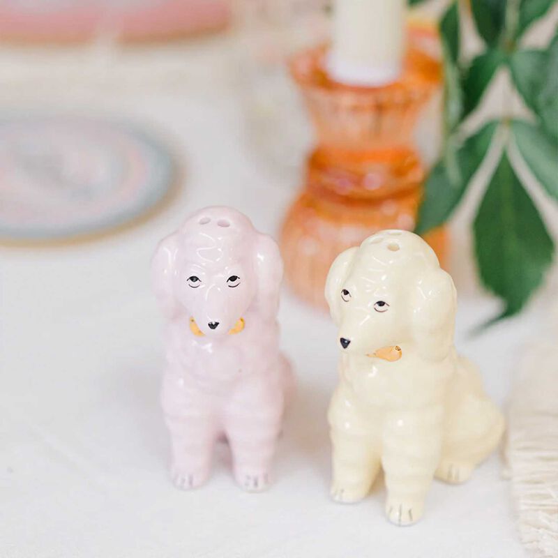 Yvonne Ellen Poodle Salt & Pepper Shakers image number 1