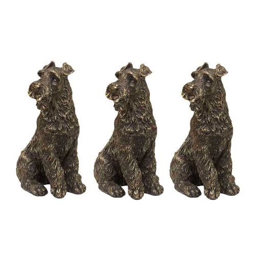 French Country Scottie Dog Pot Stand Large (3PC)