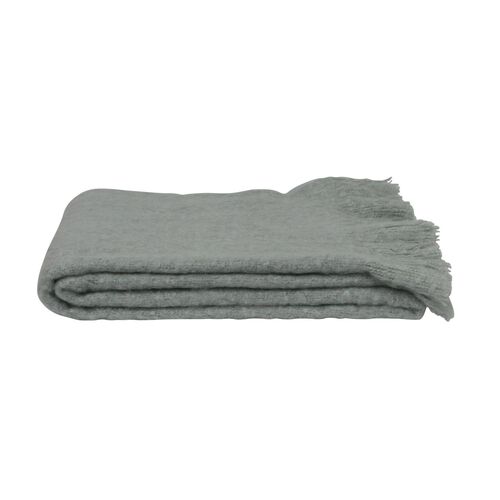 French Country Throw Tassle Seafoam