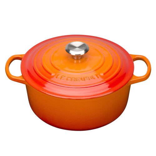 Le Creuset Cast Iron Round Casserole 26cm - Volcanic