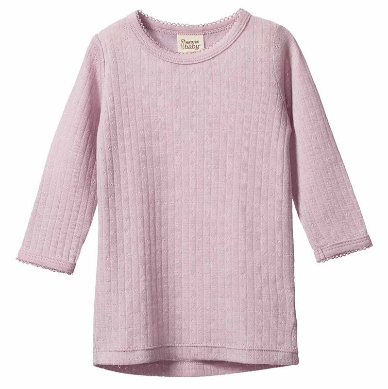 Nature Baby Mer Ess L/S Cloud Tee Pointelle 6M-2Y image number 0