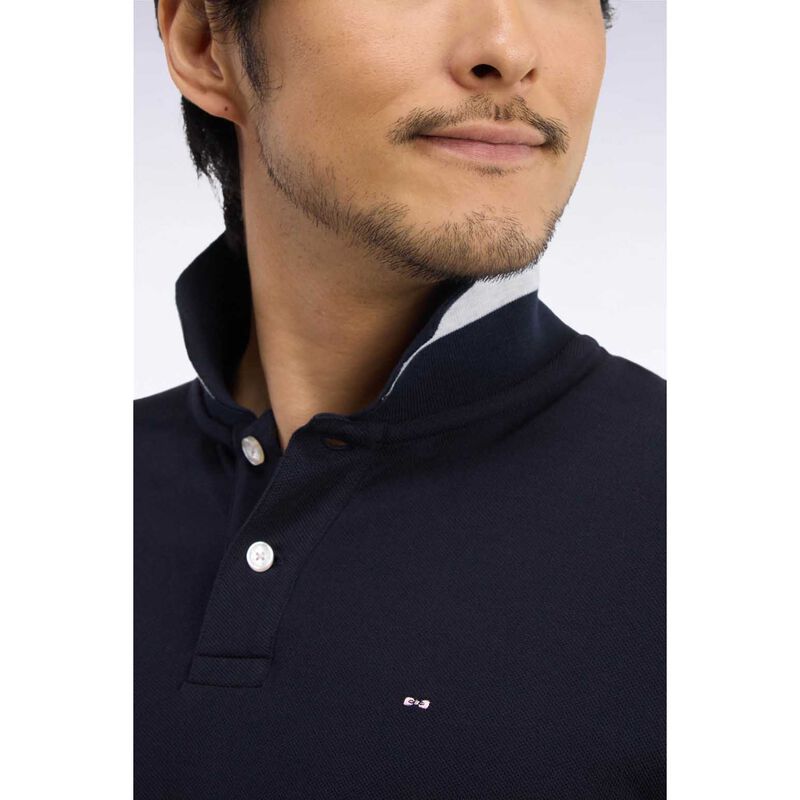 Eden Park Paris Short Sleeve Polo Shirt With Chest Band Stripe image number 2