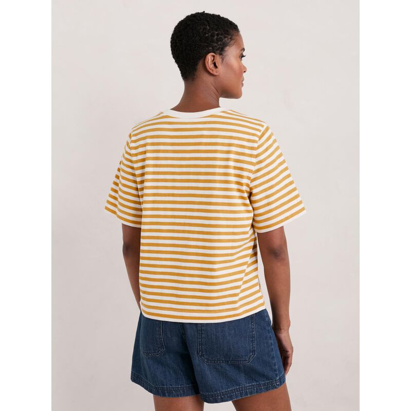Seasalt Cornwall Copseland T-Shirt Mini Cornish Honeydew Chalk image number 1