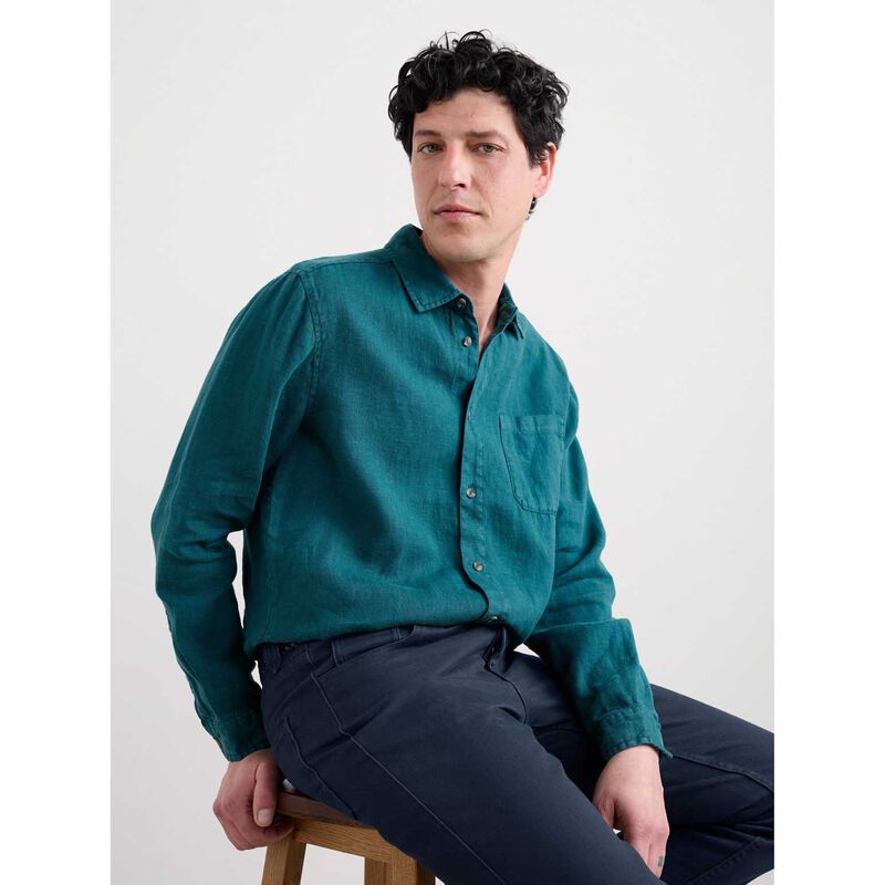 Seasalt Cornwall Curator Shirt Kingfisher image number 2