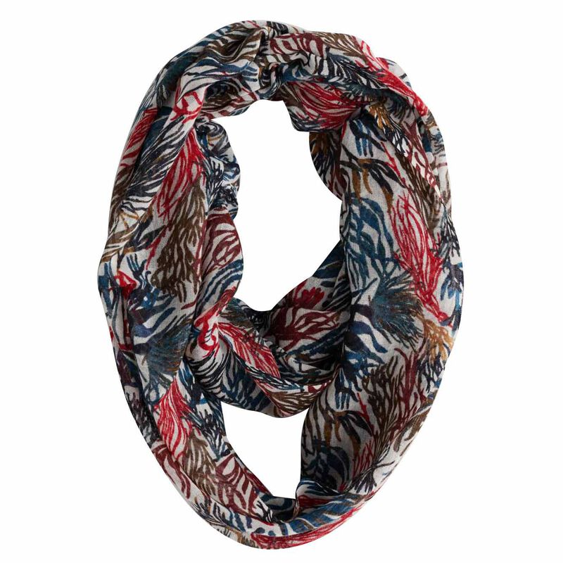 Seasalt Cornwall Pretty Circle Scarf River Kelp Chalk image number 0