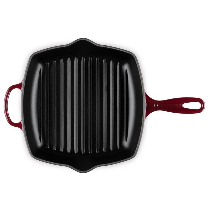 Le Creuset Signature Square Skillet Grill 26cm Garnet image number 0