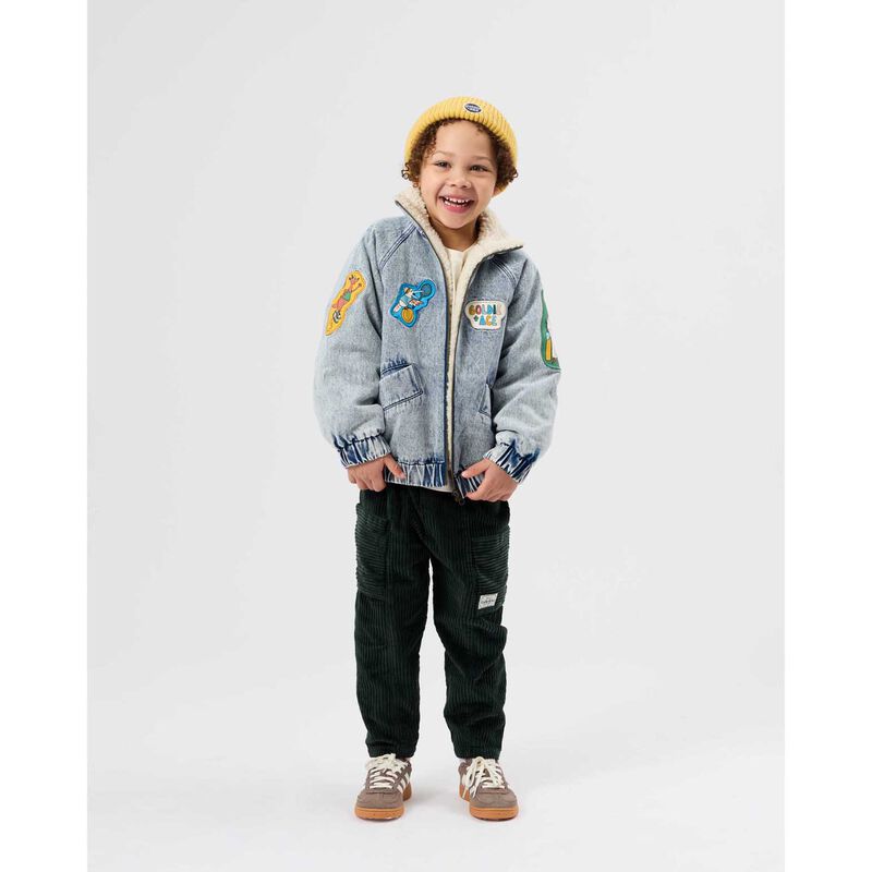 Goldie + Ace Kit Corduroy Pocket Pant Moss 3-5Y image number 1