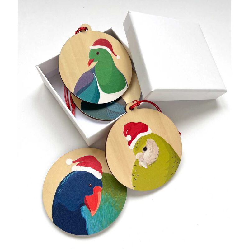 Hansby Design Tui Christmas Baubles Set Of 4 image number 3