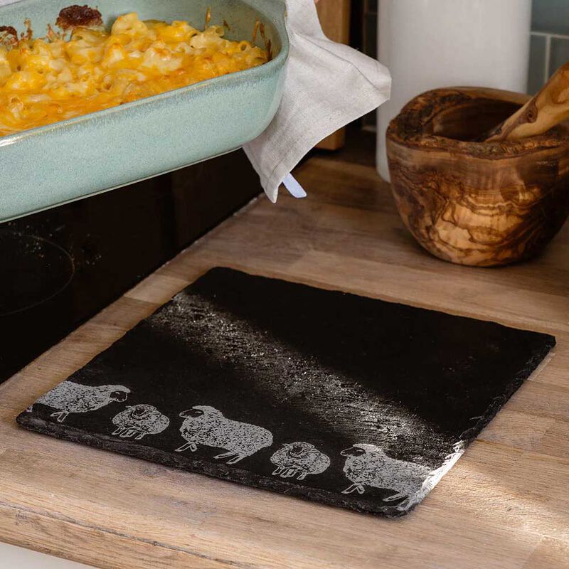 Selbrae House Slate Pot Stand - Sheep image number 1