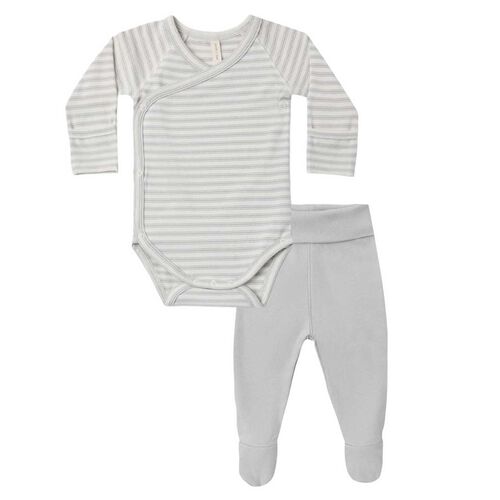 Quincy Mae Side Snap Bodysuit + Pant Set