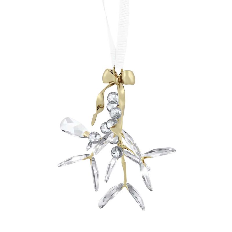 Swarovski Holiday Magic Mistletoe Ornament image number 1