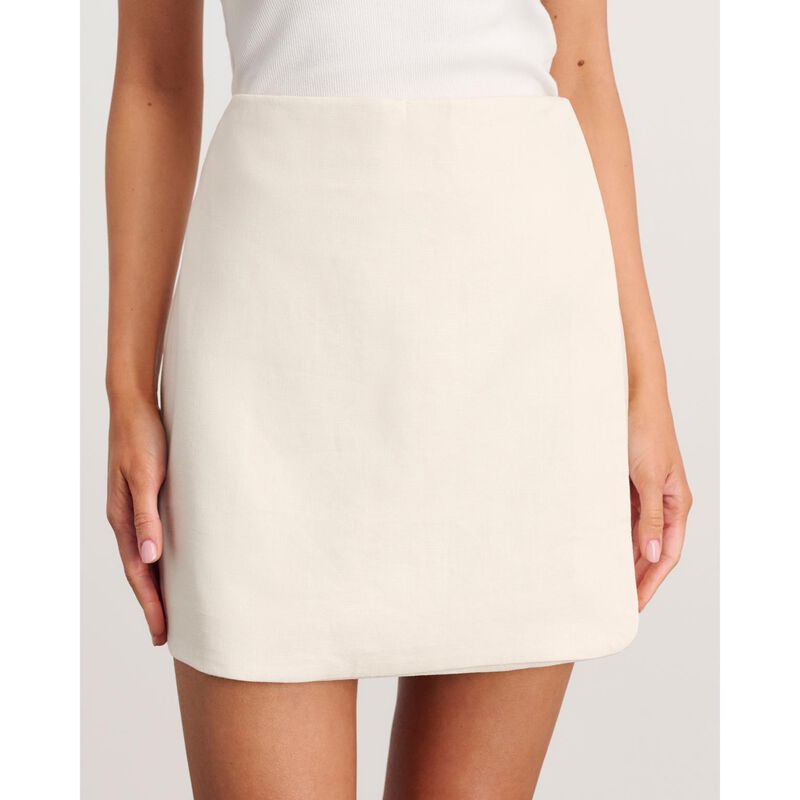 JAG Stella Linen Wrap Mini Skirt image number 10