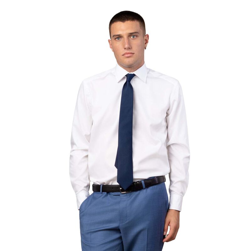Rembrandt London White Fine Twill Shirt image number 0