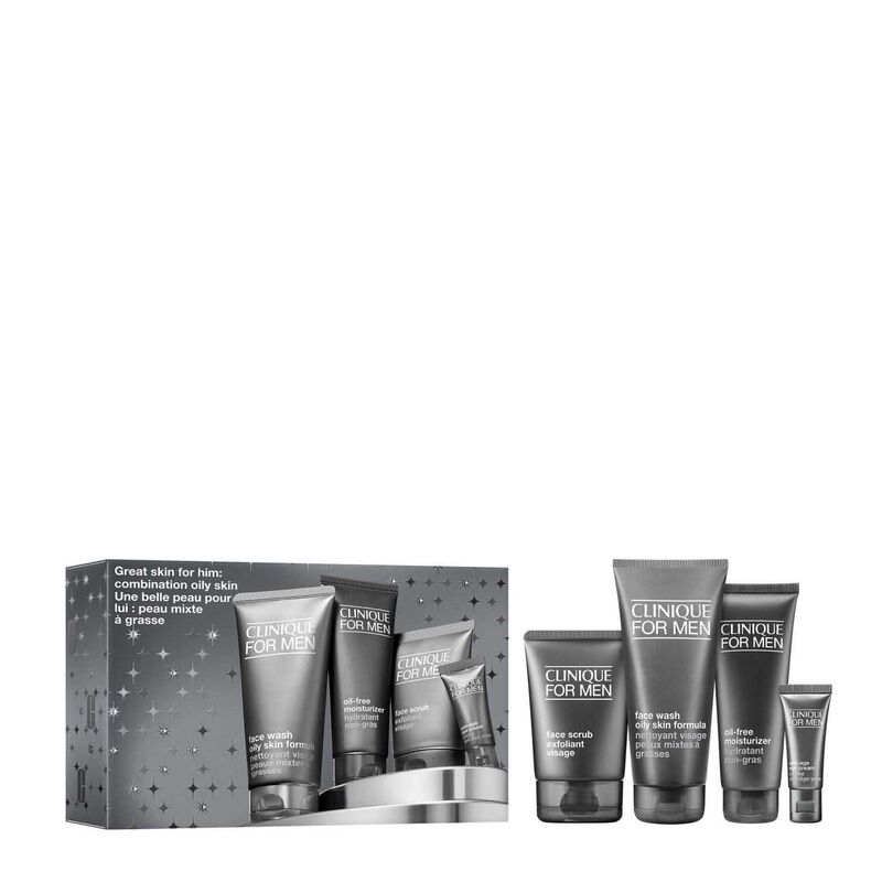 Clinique Great Skin For Him: Oily Combination Christmas Gift Set image number 0