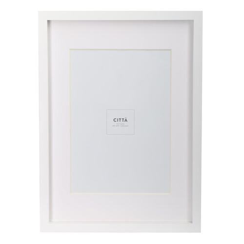 Città Edge Frame White A4 32.4x44.4cmh