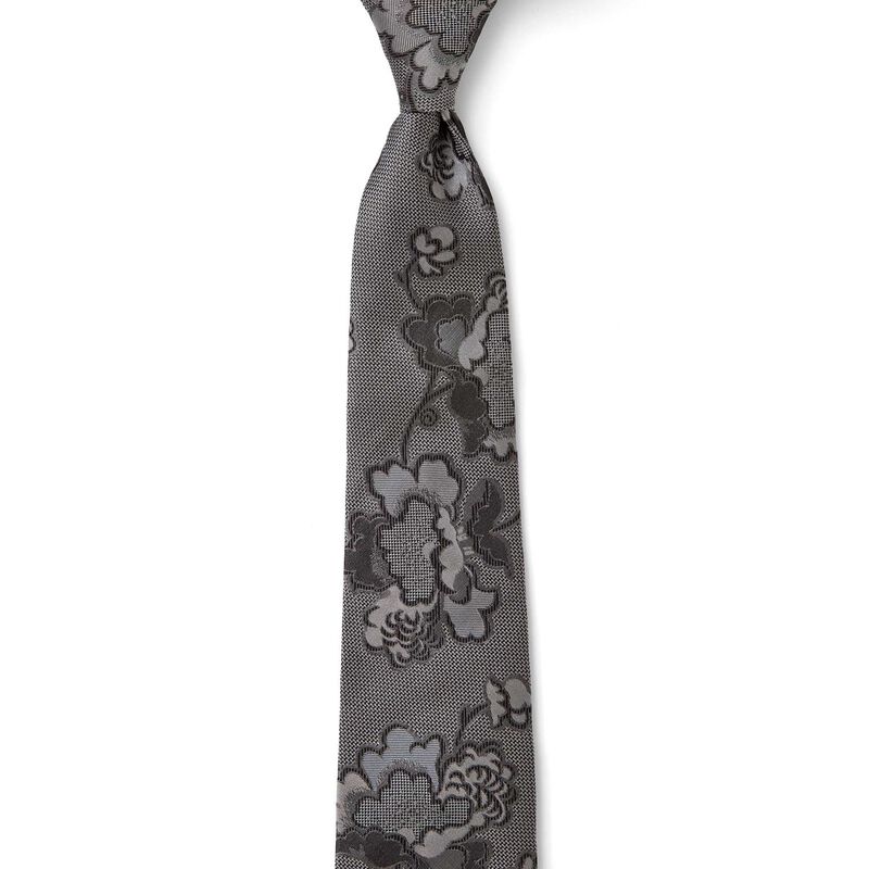 Cambridge Jacquard Floral 7.5cm Tie image number 4