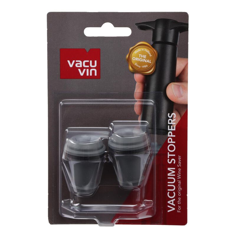 Vacu Vin Wine Stoppers Grey Set of 2 image number 0