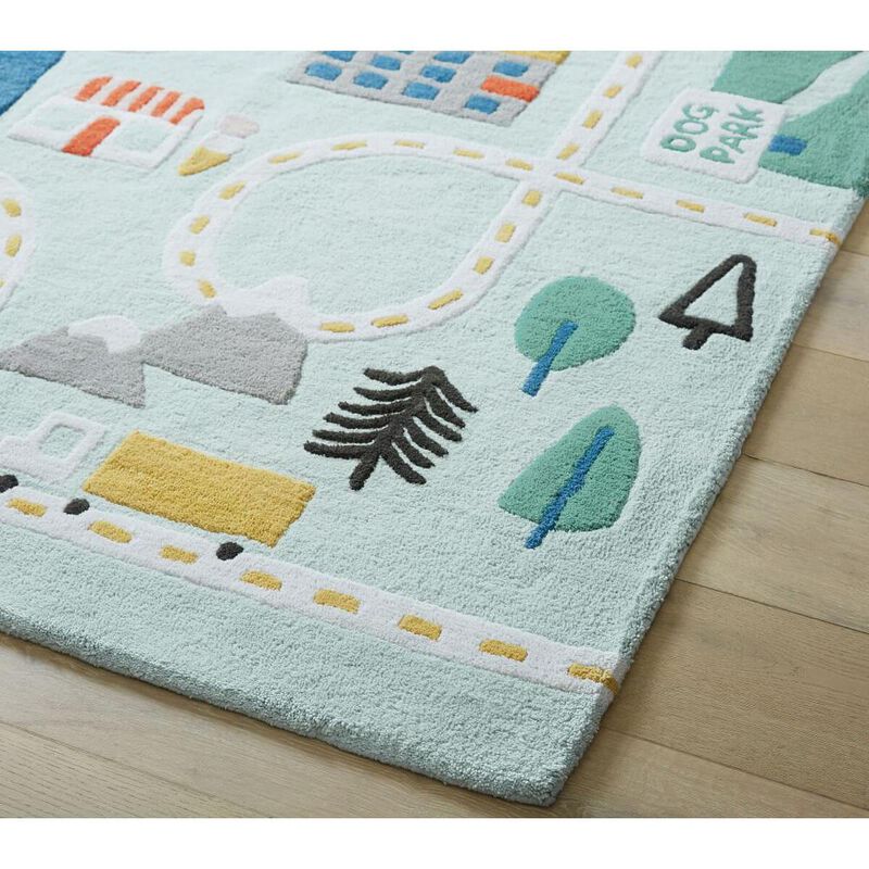 Pottery Barn Kids 3D Activity Busy Town Play Rug 152x244cm image number 2