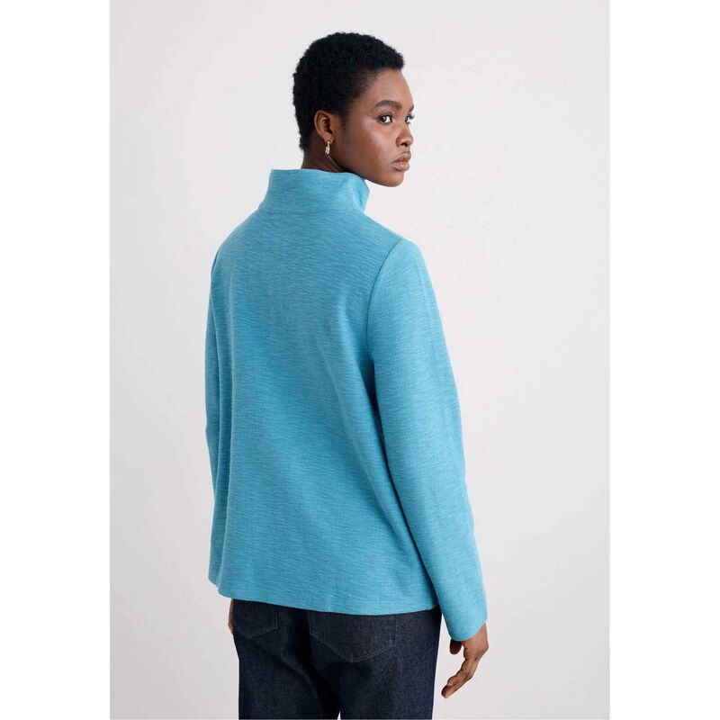 Seasalt Cornwall Last Boat Sweatshirt Lagoon image number 1