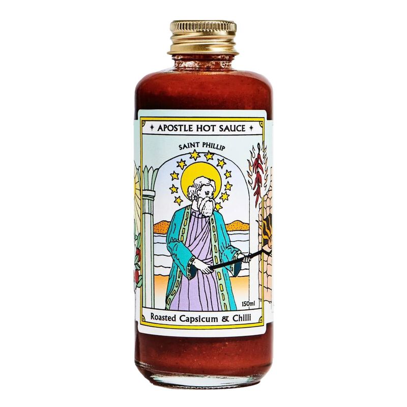 Apostle Saint Phillip Roast Capsicum & Chilli Hot Sauce 150ml image number 0