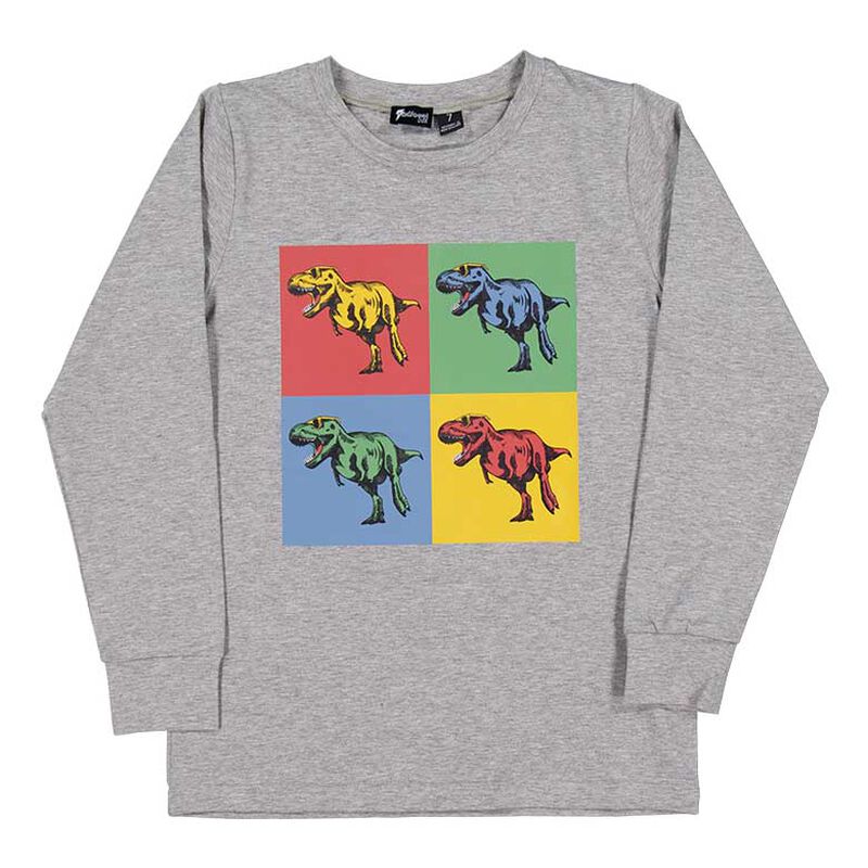 Radicool Dude T-Rex Art Ls Tee image number 0