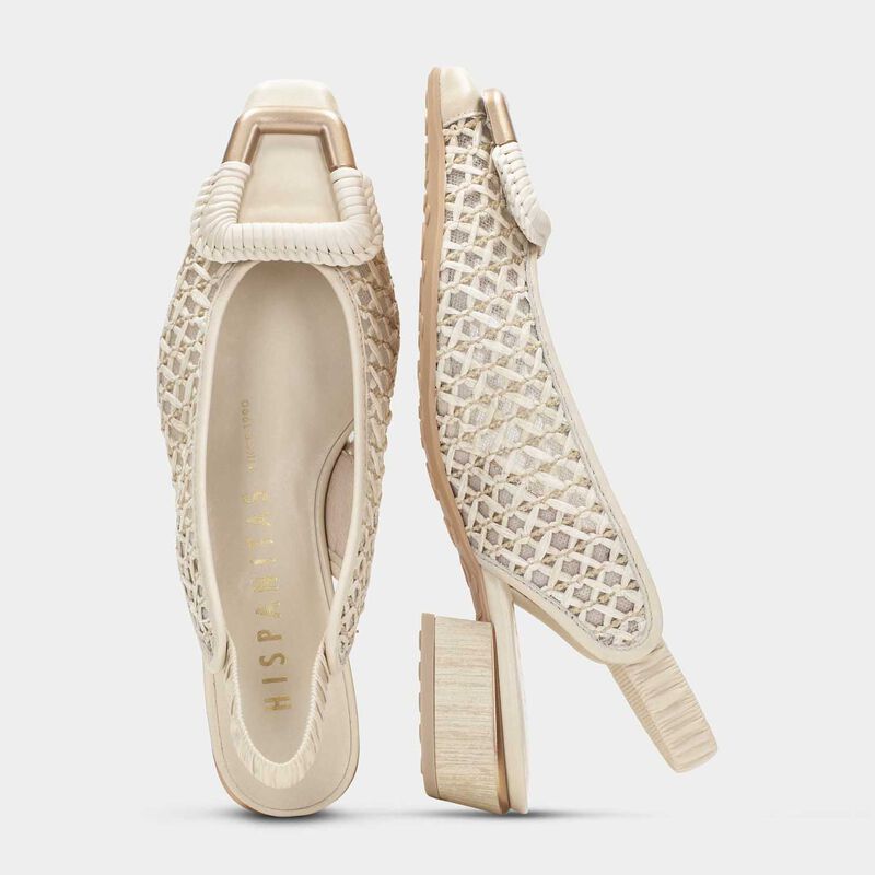 Hispanitas Azucena Raffia Slingback image number 3