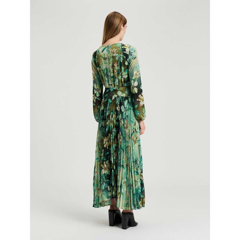 green emerald velvet dress Veronika Maine Daintree Dress main image 0