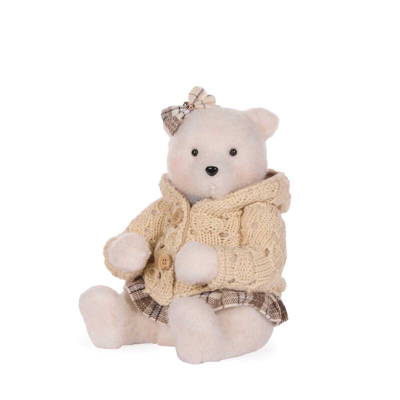 Holly & Ivy Frosted Knitted Mr Bear Sitting image number 0