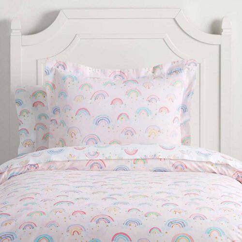 Pottery Barn Kids Organic Rainbow Cloud Pillowcase