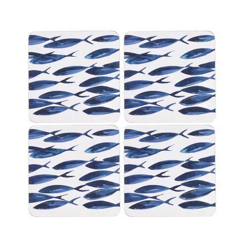 Shoeless Joe Ocean Coasters 4Pc