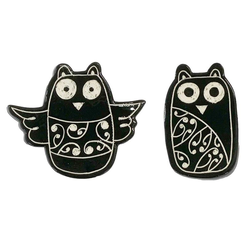 Borrowed Earth Ceramic Bird Small - Ruru (Assorted Sold Individually) image number 0